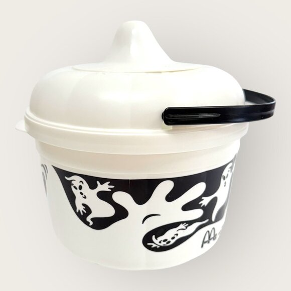 Vintage 1993 McDonalds Happy Meal Ghost Boo Bucket Ghost Cookie Cutter Complete - Picture 2 of 7
